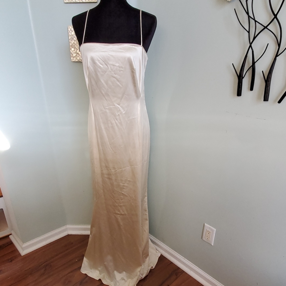 Georgiou Studio- Floor length gown - cream size 8